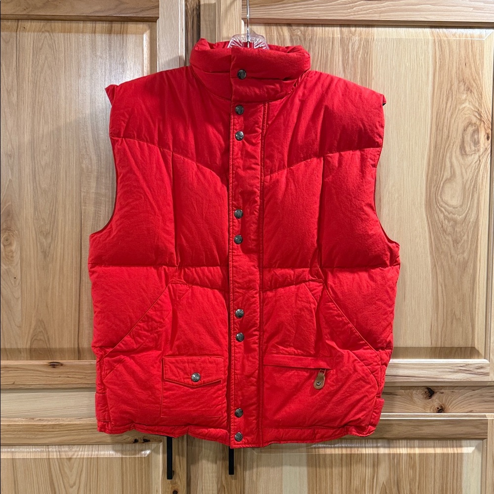 Red Quilted Puffer Vest - Women's Sleeveless Jacket